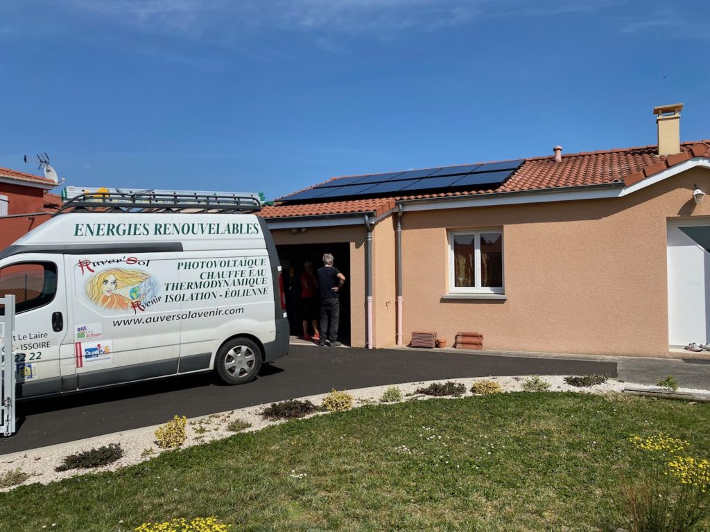 chantier photovoltaîque Issoire