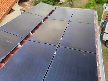 toit plat panneau photovoltaïque