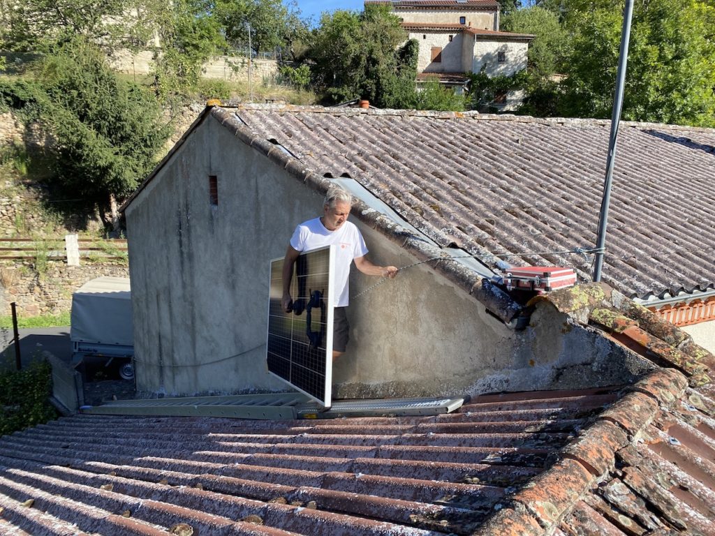 Auvergne Sauxillanges installation photovoltaïque