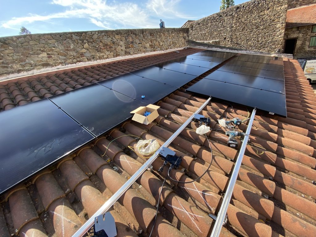 chantier photovoltaïque Auvergne